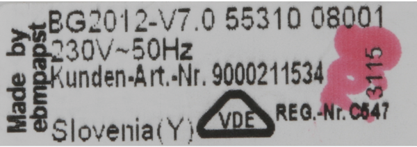 00676787 Motor ventilátoru