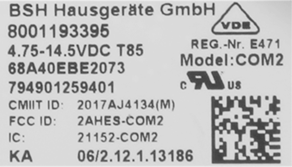 12018850 Connectivity modul Bosch | Siemens